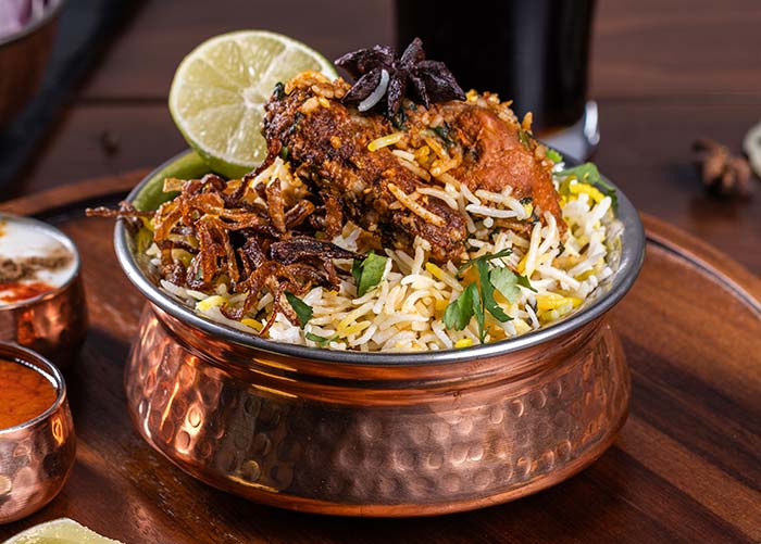 Hyderabad Chicken Dum Briyani